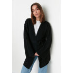 Gilet long en maille ceinturé Gilet long en maille ceinturé