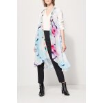 Gilet long rainbow ciel et fuchsia - lauren vidal