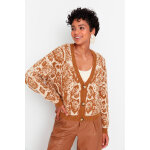 Gilet en maille � motifs fantaisie