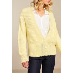 Gilet en mohair jaune - one step femme Gilet en mohair jaune - one step femme