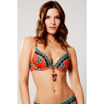 Haut de maillotpush - up bandana orange