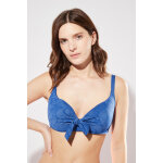 Haut de maillot push - up bleu marine - calzedonia