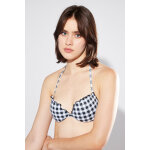 Haut de maillot push - up noir et blanc - calzedonia