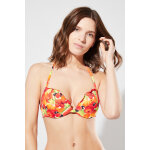 Haut de maillot push - up orange - calzedonia