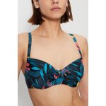 Haut de maillot push - up rainforest noir