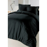 Housse de couette en coton 57 fils / cm� lina - noir