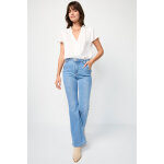 Jean bootcut avec boutons décoratifs Jean bootcut avec boutons décoratifs