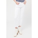 Jean boyfriend 7 / 8 blanc