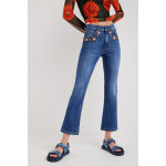 Jean flare 7 / 8 bleu