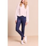 Jean slim 7 / 8 bleu marine - one step femme