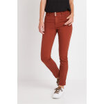 Jean slim taille haute rouge brique Jean slim taille haute rouge brique