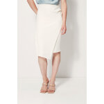 Jupe asym�trique taille haute blanc
