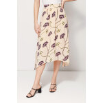 Jupe asymtrique taille haute nude et violet