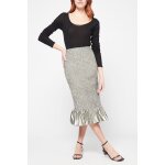 Jupe droite argent�