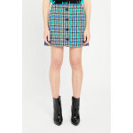 Jupe droite bleu roi et noir