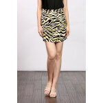 Jupe droite jaune et noir