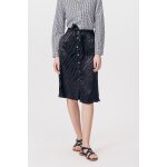 Jupe droite jungle noir