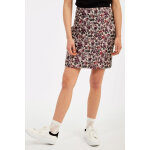 Jupe droite taille haute ecru et bordeaux Jupe droite taille haute ecru et bordeaux