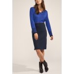 Jupe droite taille haute ilow bleu marine Jupe droite taille haute ilow bleu marine