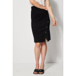 Jupe droite taille haute noir