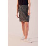 Jupe droite taille haute noir chin�