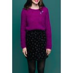 Jupe droite taille haute timousse noir