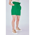 Jupe droite taille haute vert