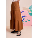 Jupe longue caramel - one step femme
