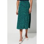 Jupe midi bleu marine et vert