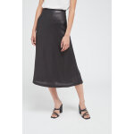 Jupe midi en sequin noir