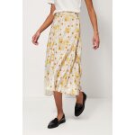 Jupe midi taille haute ecru et jaune - molly bracken