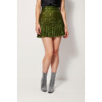 Jupe patineuse taille haute olive