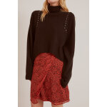 Jupe portefeuille rouge