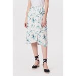 Jupe portefeuille taille haute jules bleu canard