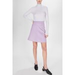 Jupe trapze en laine violet