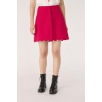 Jupe trap�ze taille haute fuchsia