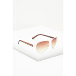 Lunettes de soleil homme catgorie 3 - dor et marron