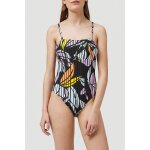 Maillot 1 pi�ce mondial anthracite et turquoise