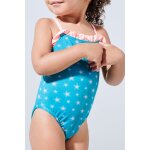 Maillot 1 pice vert et saumon