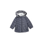 Manteau � capuche gris - oba�bi