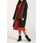 Manteau � capuche vert fonc�