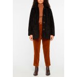 Manteau en fourrure synthétique noir Manteau en fourrure synthétique noir