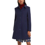 Manteau en laine bleu