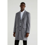Manteau en laine gris chin