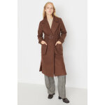 Manteau long avec ceinture