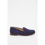 Mocassins en cuir de chèvre bleu marine Mocassins en cuir de chèvre bleu marine