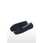 Mocassins en nubuck bleu marine Mocassins en nubuck bleu marine