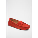 Mocassins en nubuck rouge vif Mocassins en nubuck rouge vif