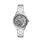 Montre automatique en acier rye argent