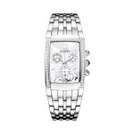 Montre  quartz en acier 316l, nacre et diamants bellafina chrono lady - chronographe